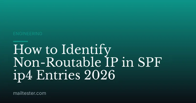 How to Identify Non-Routable IP in SPF ip4 Entries 2026
