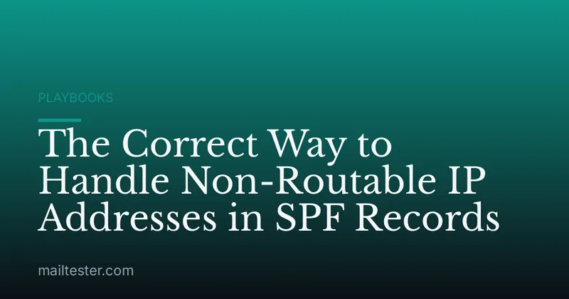 The Correct Way to Handle Non-Routable IP Addresses in SPF Records