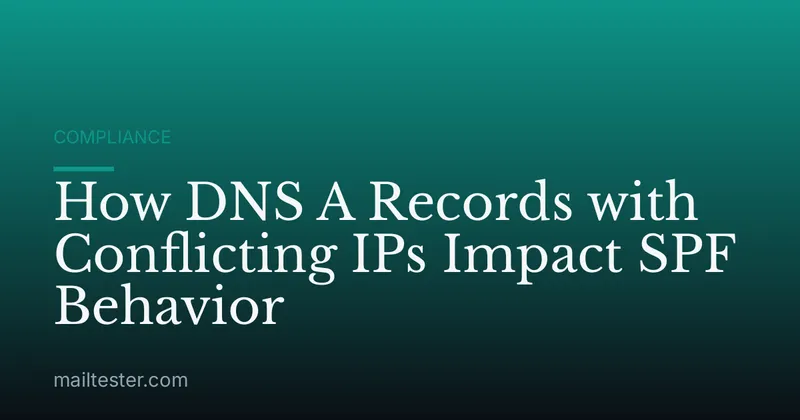 How DNS A Records with Conflicting IPs Impact SPF Behavior