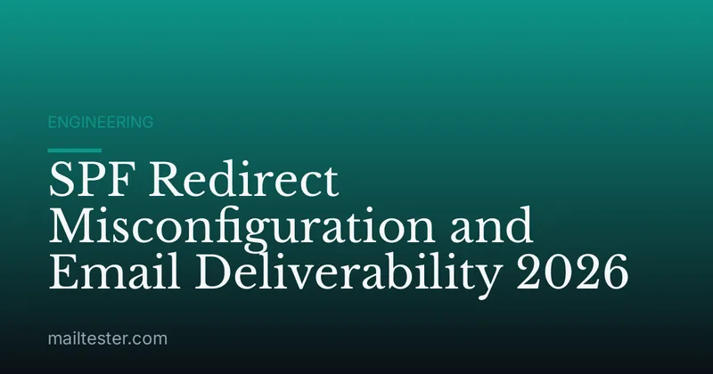 SPF Redirect Misconfiguration and Email Deliverability 2026