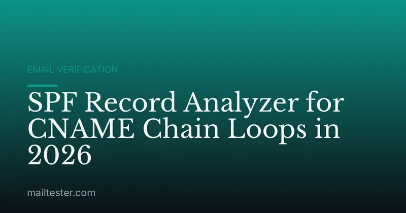 SPF Record Analyzer for CNAME Chain Loops in 2026