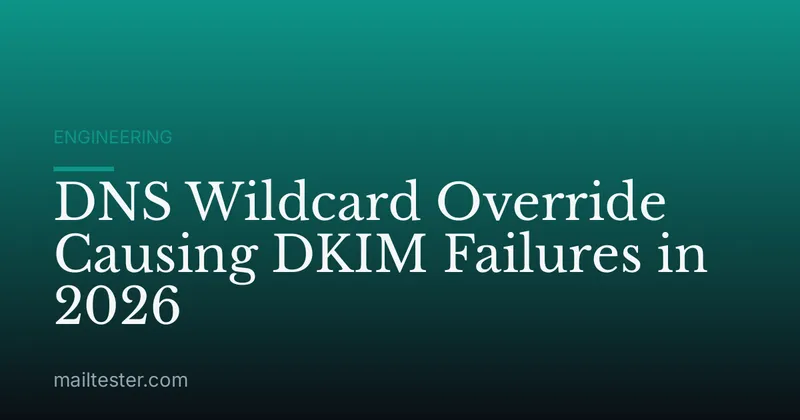 DNS Wildcard Override Causing DKIM Failures in 2026