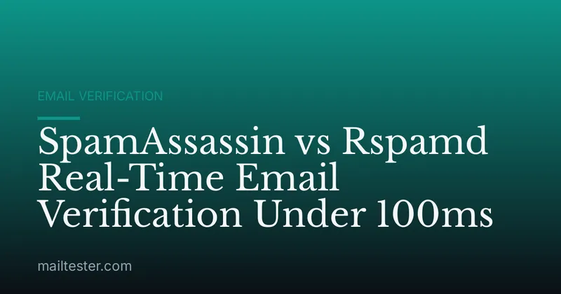 SpamAssassin vs Rspamd Real-Time Email Verification Under 100ms