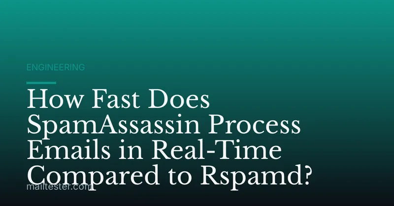 How Fast Does SpamAssassin Process Emails in Real-Time Compared to Rspamd?