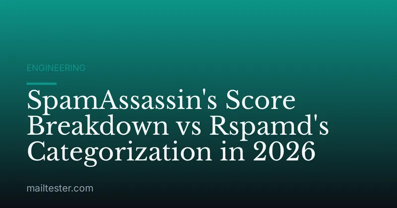 SpamAssassin's Score Breakdown vs Rspamd's Categorization in 2026