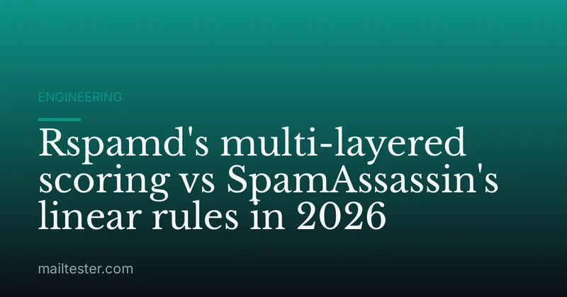 Rspamd's multi-layered scoring vs SpamAssassin's linear rules in 2026