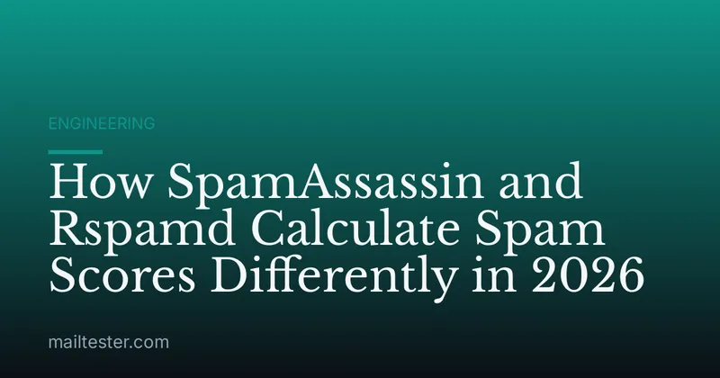 How SpamAssassin and Rspamd Calculate Spam Scores Differently in 2026