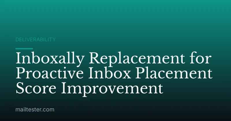 Inboxally Replacement for Proactive Inbox Placement Score Improvement