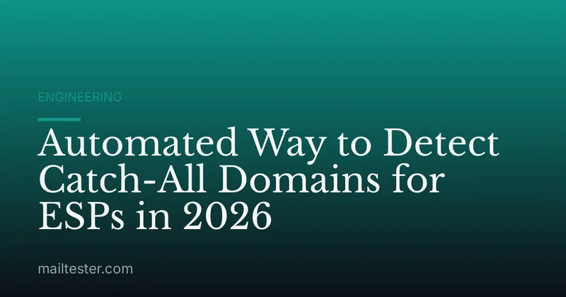 Automated Way to Detect Catch-All Domains for ESPs in 2026