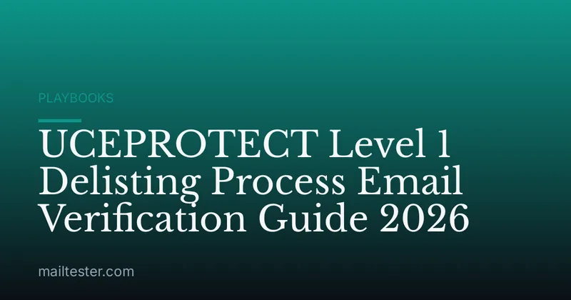 UCEPROTECT Level 1 Delisting Process Email Verification Guide 2026