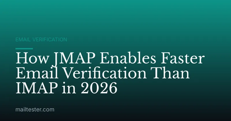 How JMAP Enables Faster Email Verification Than IMAP in 2026
