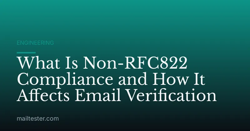 What Is Non-RFC822 Compliance and How It Affects Email Verification