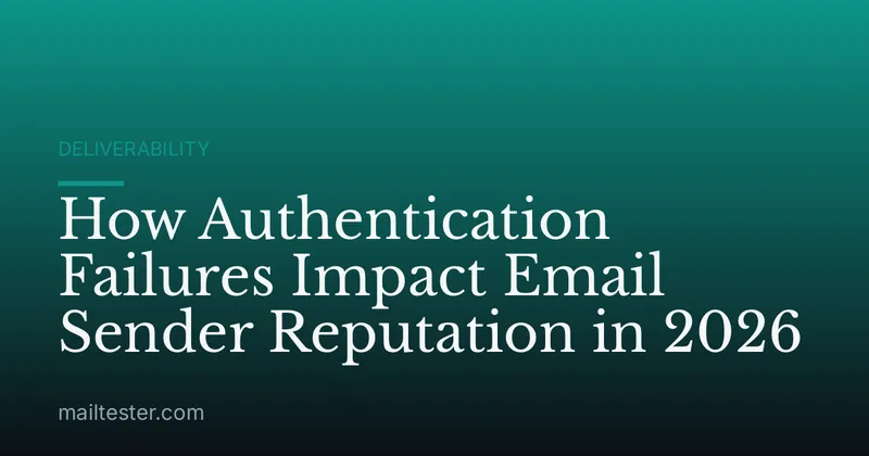How Authentication Failures Impact Email Sender Reputation in 2026