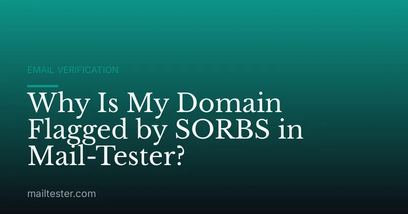 Why Is My Domain Flagged by SORBS in Mail-Tester?