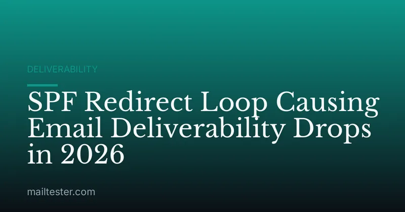 SPF Redirect Loop Causing Email Deliverability Drops in 2026