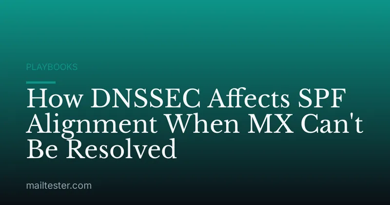 How DNSSEC Affects SPF Alignment When MX Can't Be Resolved