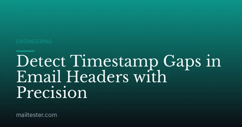 Detect Timestamp Gaps in Email Headers with Precision