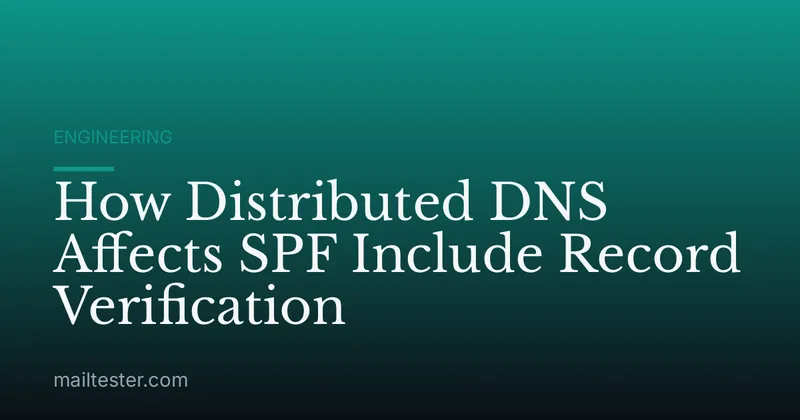 How Distributed DNS Affects SPF Include Record Verification