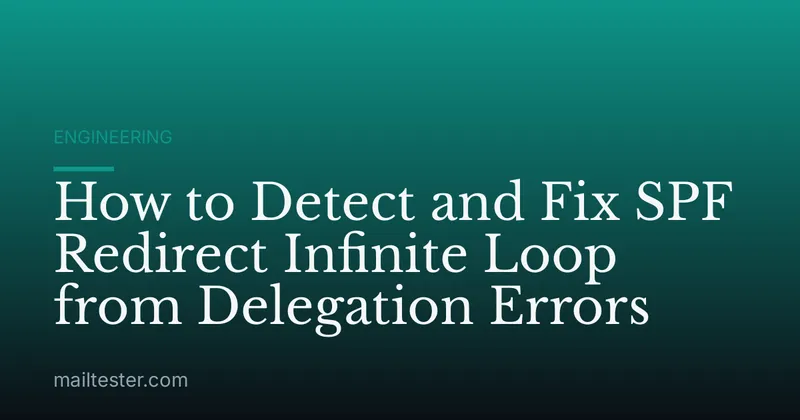 How to Detect and Fix SPF Redirect Infinite Loop from Delegation Errors