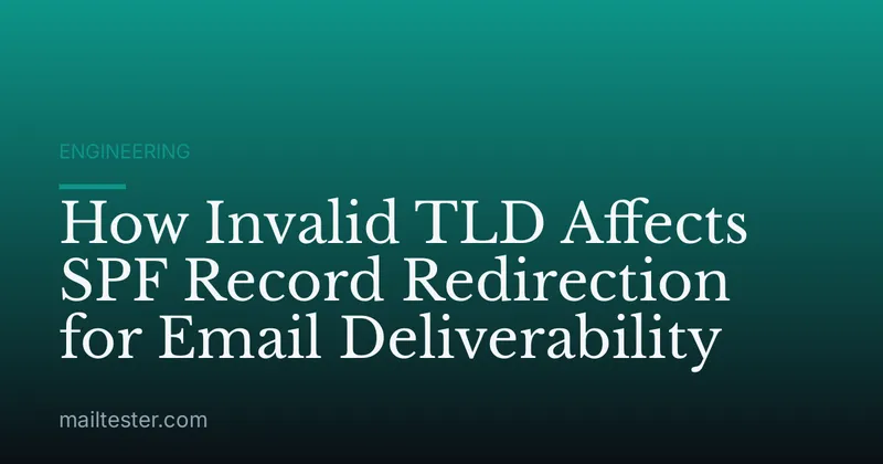 How Invalid TLD Affects SPF Record Redirection for Email Deliverability