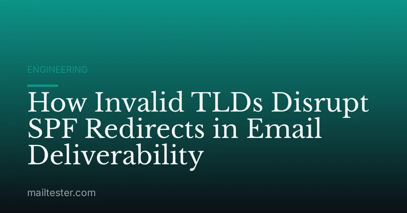 How Invalid TLDs Disrupt SPF Redirects in Email Deliverability