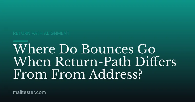 Where Do Bounces Go When Return-Path Differs From From Address?