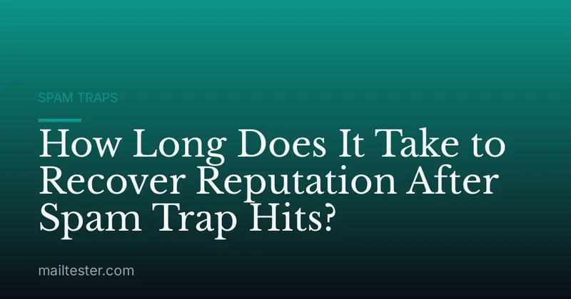 How Long Does It Take to Recover Reputation After Spam Trap Hits?