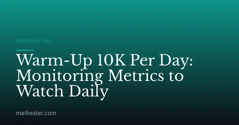 Warm-Up 10K Per Day: Monitoring Metrics to Watch Daily
