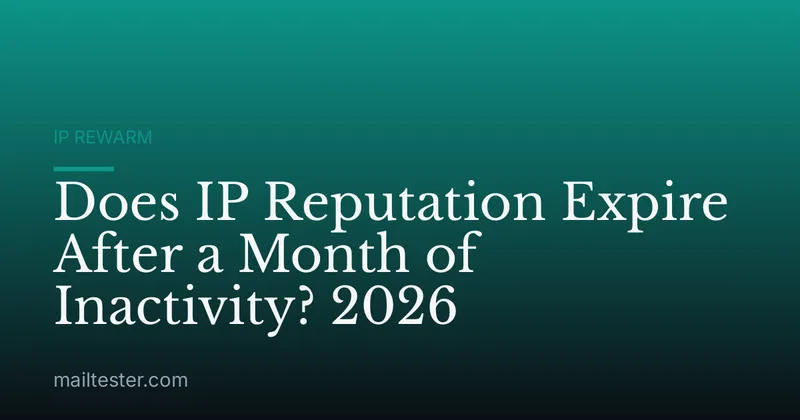 Does IP Reputation Expire After a Month of Inactivity? 2026