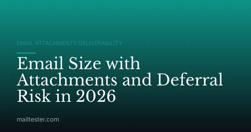 Email Size with Attachments and Deferral Risk in 2026