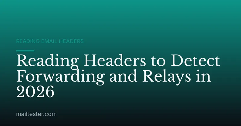 Reading Headers to Detect Forwarding and Relays in 2026