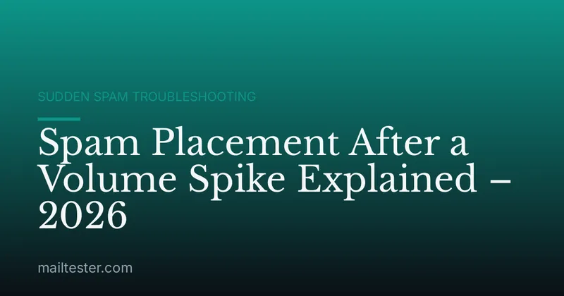Spam Placement After a Volume Spike Explained – 2026