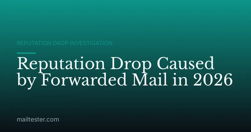 Reputation Drop Caused by Forwarded Mail in 2026