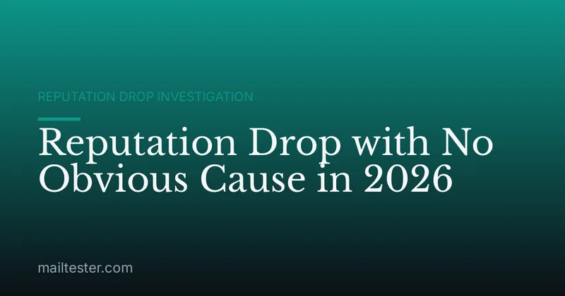 Reputation Drop with No Obvious Cause in 2026
