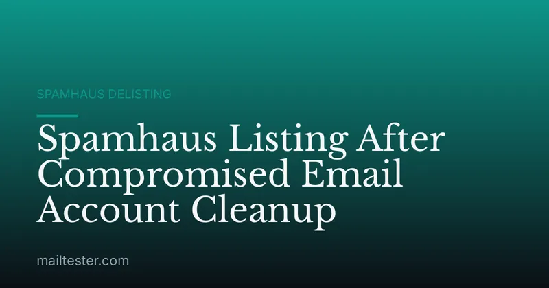 Spamhaus Listing After Compromised Email Account Cleanup