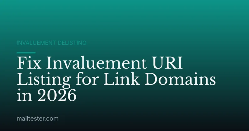 Fix Invaluement URI Listing for Link Domains in 2026