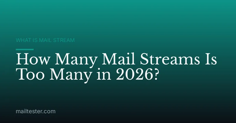 How Many Mail Streams Is Too Many in 2026?
