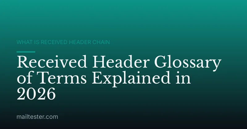 Received Header Glossary of Terms Explained in 2026