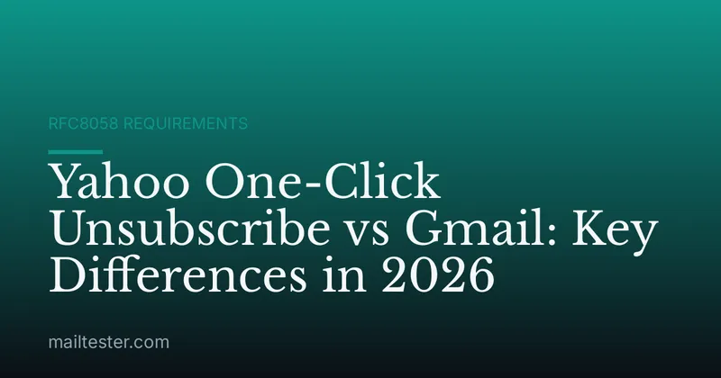 Yahoo One-Click Unsubscribe vs Gmail: Key Differences in 2026
