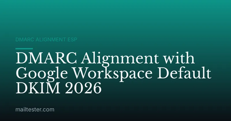 DMARC Alignment with Google Workspace Default DKIM 2026
