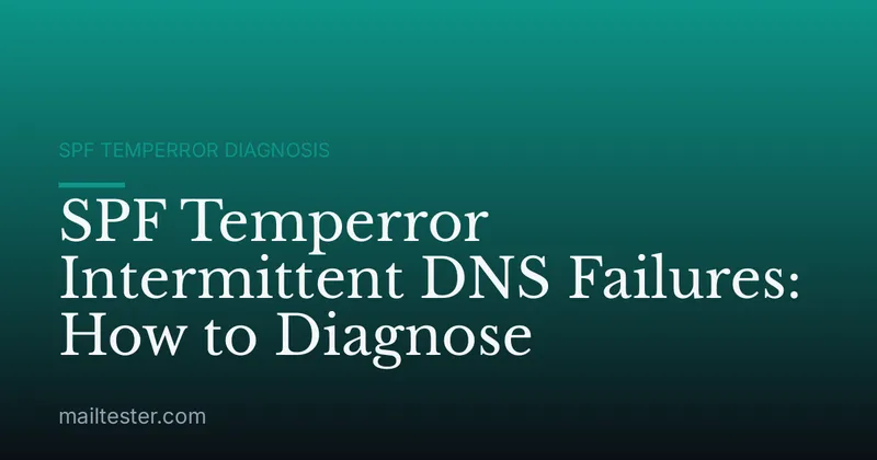 SPF Temperror Intermittent DNS Failures: How to Diagnose